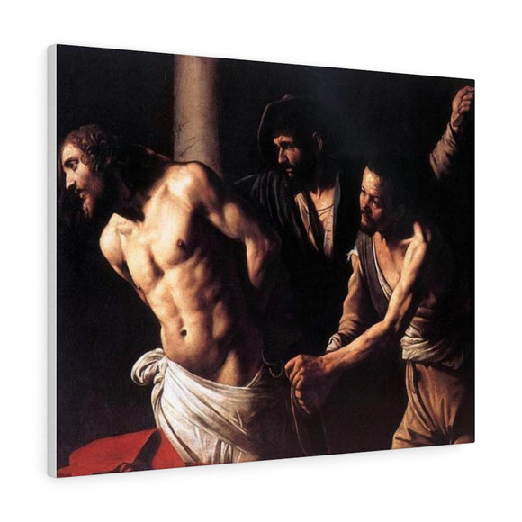 Christ at the Column - Caravaggio Canvas