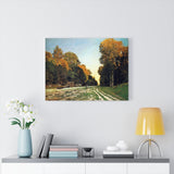 The Road from Chailly to Fontainebleau - Claude Monet Canvas Wall Art