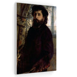 Portrait of Claude Monet - Pierre-Auguste Renoir Canvas