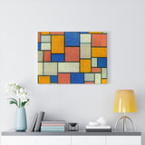 Composition with Color Planes and Gray Lines - Piet Mondrian Canvas