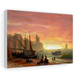 The Fishing Fleet - Albert Bierstadt Canvas