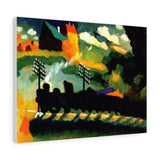 Murnau view with railway and castle - Wassily Kandinsky Canvas