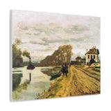Infantry Guards Wandering along the River - Claude Monet Canvas Wall Art